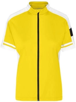 James & Nicholson Bike-T Full Zip Sportives Bike-Shirt sonnengelb