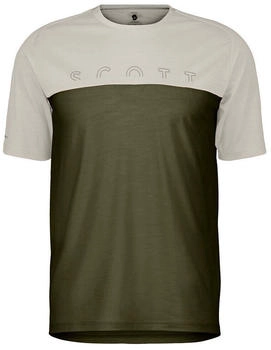 Scott Hemd SCO Tee M's Defined Merino SS dust white fir green