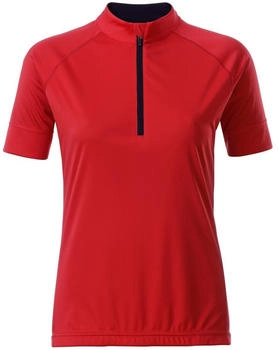 James & Nicholson Radtrikot Bikeshirt Fahrradtrikot halber Reißverschluss blau schwarz grün rot weiß gelb orange lila