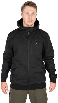 Fox Softshelljacke schwarz orange Karpfenangeln