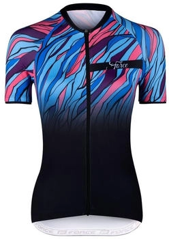 Force Radtrikot LIFE kurzarm blau schwarz M