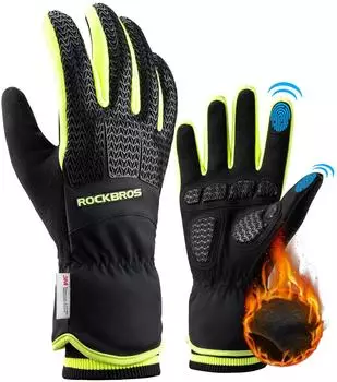 Rockbros Warm Handschuhe Motorrad Winterhandschuhe Touchscreen winddicht