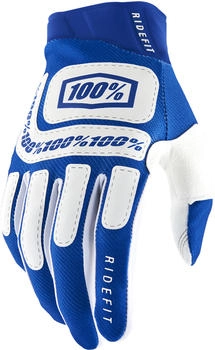 100% Fahrradhandschuhe Bonita blau weiß