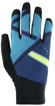 Roeckl Moleno Fahrrad Handschuhe lang blau schwarz