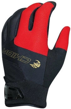 Chiba Viper lang Handschuh schwarz rot