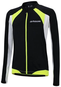 Airtracks Fahrradtrikot Langarm Pro T schwarz weiß