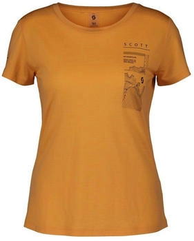 Scott Hemd SCO Tee W's Defined Merino Graphic SS melon orange
