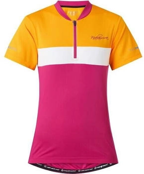 Nakamura Damen Fahrrad-Trikot Page rosedark weiß orange