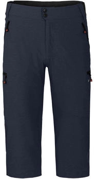 Bergson Fahrradhose PORVOO Capri gepolsterter Innenhose Herren Radhose robust elastisch nachtblau