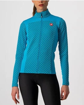 Castelli Sfida Langarmtrikot türkis himmelblau
