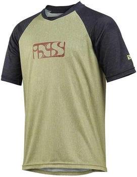 IXS Radtrikot Kinder camel schwarz