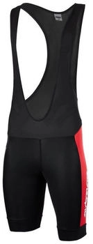 Airtracks Fahrradhose Kurz Trägern Pro Line schwarz rot