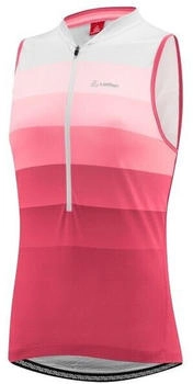 Löffler Bike Ärmellos Jersey Halfzip Rainbow rosa Malaga