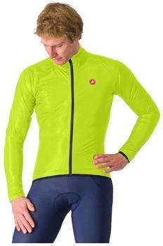 Castelli Squall Shell Jacket electric lime schwarz