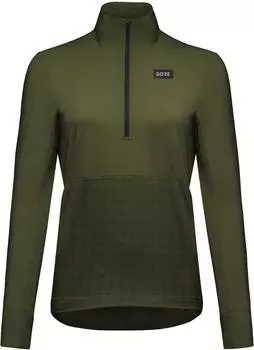 Gore TrailKPR Hybrid Half Zip Langarmshirt dunkelgrün