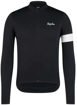 Rapha Core Thermal Langarm Trikot schwarz weiß