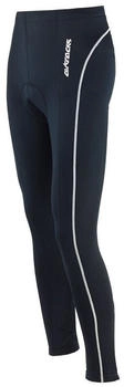 Airtracks Fahrradhose lang Radlerhose 3D Coolmax schwarz silber