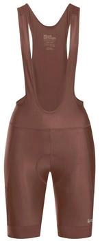 Jack Wolfskin Morobbia Bib Shorts W dark rust