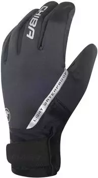 Chiba Softshell Waterproof Fahrrad Winterhandschuhe lang schwarz