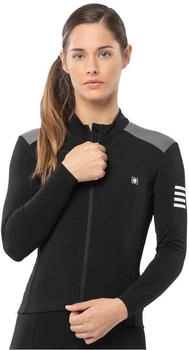 Siroko Langärmeliges Thermo-Radtrikot M4 Selva Negra schwarz grau