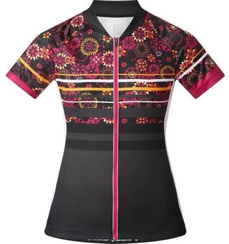 Nakamura Fahrrad-Trikot Tiara schwarz mehrfarbig