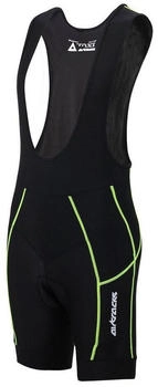 Airtracks Fahrradhose Träger Kurz Pro S schwarz neon Komfort Radhose 3D Air Quick Dry