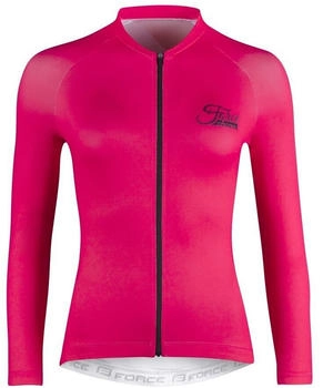Force Radtrikot CHARM Lady langarm pink