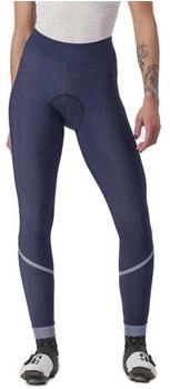 Castelli Velocissima Thermal Damen Radhose lang tiefblau silber