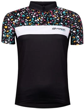 Force Radtrikot ROCK LADY shirt kurzarm schwarz