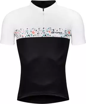 Force Radtrikot ROCK schwarz weiss kurzärmelig