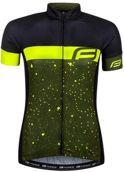 Force Radtrikot Jersey Jacke SPRAY LADY kurzarm army-fluo