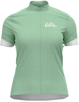 Odlo Essential Print Radtrikot hemlock weiß