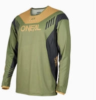 Oneal 1049-102, Oneal Element Fr Plain Long Sleeve Enduro Jersey Schwarz S Mann Black
