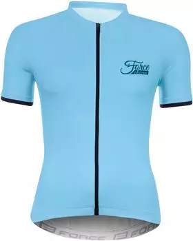 Force Radtrikot CHARM LADY hellblau dunkelblau