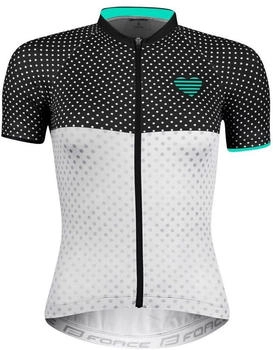 Force Trikot kurz schwarz weiß türkis 90013205-