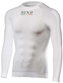 SIX2 Langarm Fahrrad-Shirt TS3 II wei&szlig;