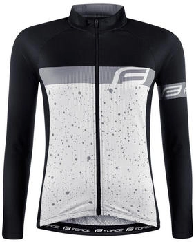 Force Radtrikot Jersey Jacke SPRAY LADY grau weiss schwarz