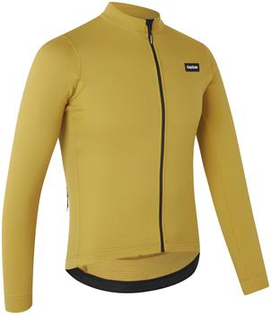 GripGrab Langarm Trikot Gravelin Merinotech Thermal gelb senf