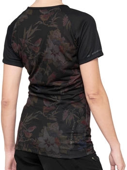 100% Radtrikot Black Floral schwarz