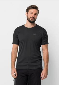 Jack Wolfskin Tech Kurzarm-t-shirt schwarz 1807072-6000