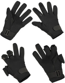 Max Fuchs Mesh Neopren Handschuhe schwarz wasserabweisend