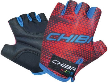 Chiba Kinder Fahrrad Handschuhe kurz rot blau S 2023
