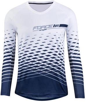Force Force Angle MTB-Trikot lang weiß blau 9001430
