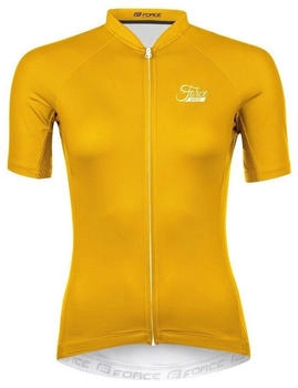 Force Radtrikot PURE Lady kurzarm gelb