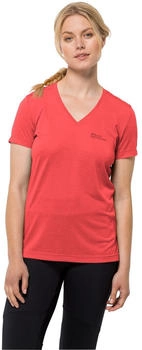 Jack Wolfskin Crosstrail T-Shirt Damen vibrant red