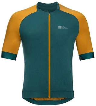 Jack Wolfskin GRAVEX FZ S S M Radtrikot herren emerald 2024