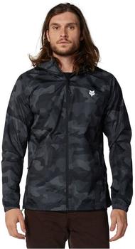 Fox Camo Windbreaker Jacke schwarz camouflage