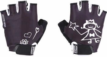 CON-TEC Kinderhandschuh Girly S schwarz weiß