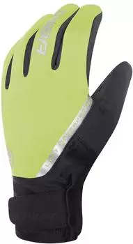 Chiba Winter-Fahrradhandschuhe Softshell Waterproof neongelb