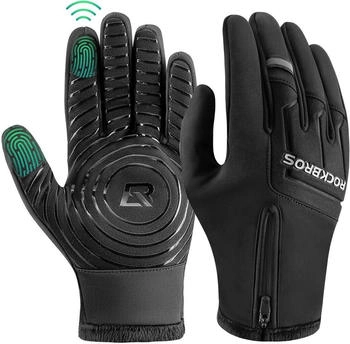 Rockbros Winter Motorrad Fahrrad Handschuhe Touchscreen vollfingerig anti-rutsch
